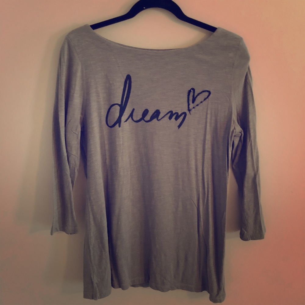 Loft. 3/4 sleeve. Olive green. Size L